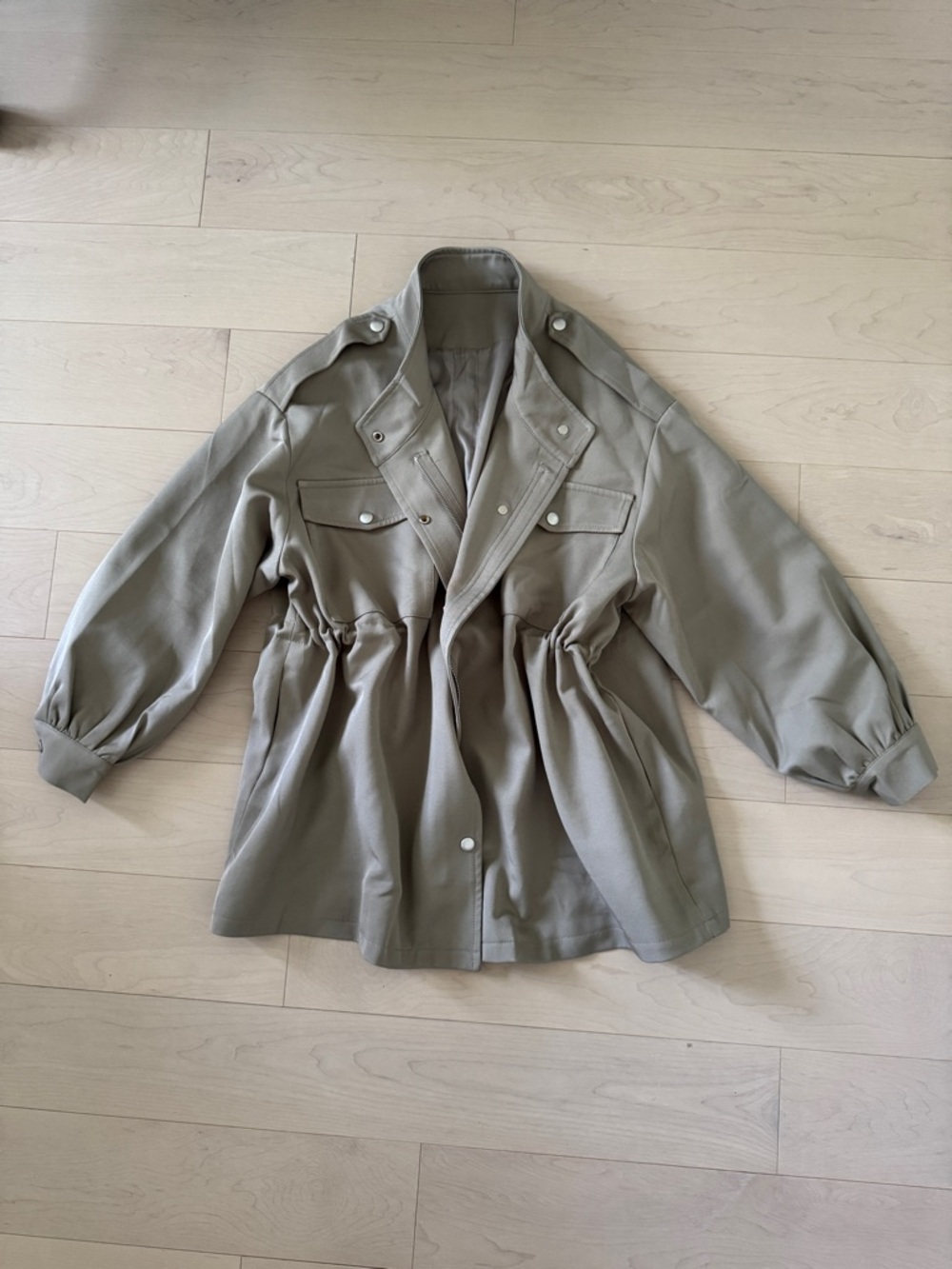 Olive Green Utility Jacket - Women